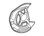 4778130240 - Brakes: Splash Shield for Lexus: GS F, GS Turbo, GS200t, GS300, GS350, GS430, GS450h, GS460, IS F, IS250, IS300, IS350, RC F, RC200t, RC300, RC350 Image