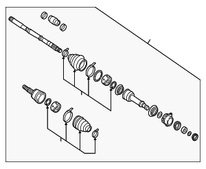 391005AF1A - : Axle Assembly for Nissan: Murano Image