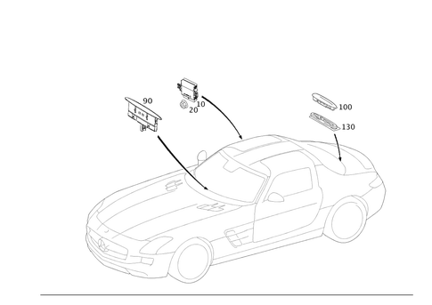 Parktronic System (Pts) for 2014 Mercedes-Benz SLS AMG #0