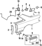 1408000418 - : Actuator Bracket for Mercedes-Benz Image