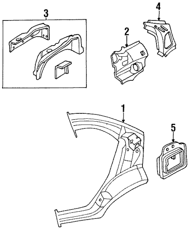 4778266AA - : Inner Wheelhouse for Mopar Image