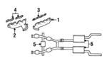 F6ZZ9430BA - Exhaust: Manifold for Ford: Mustang Image