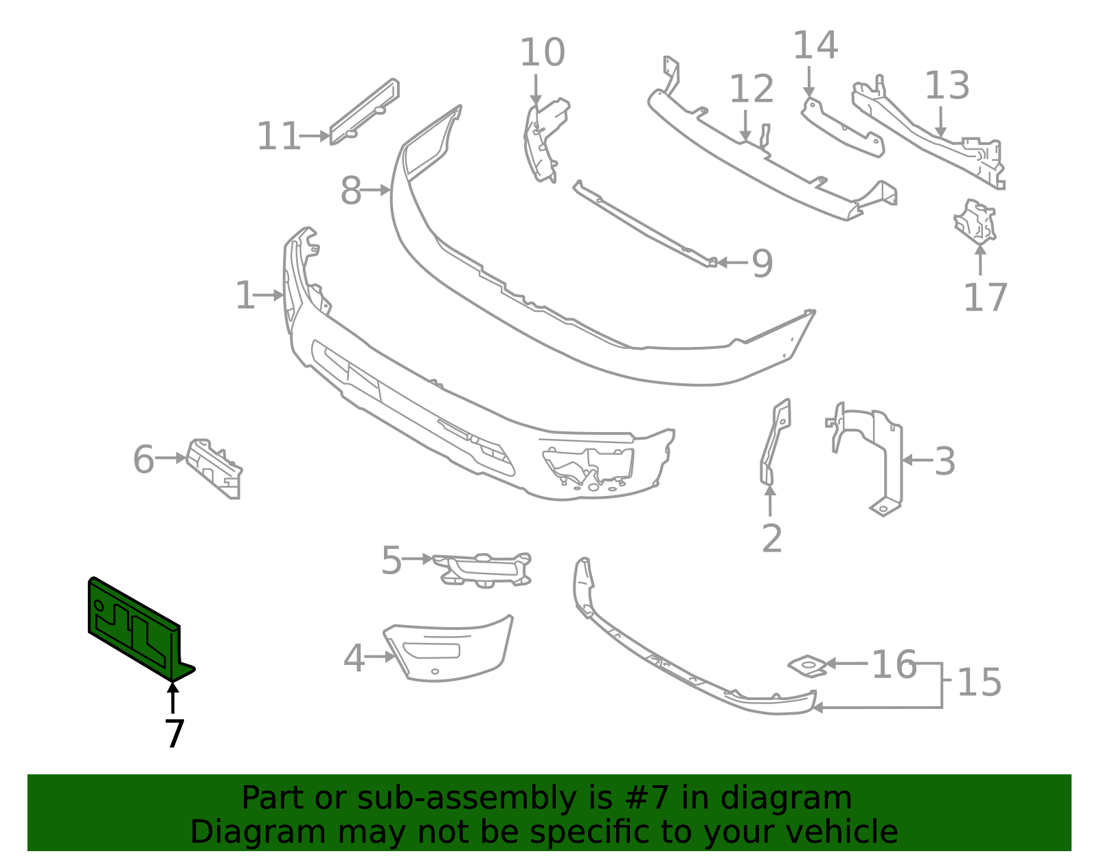 Genuine Front License Plate Bracket (titan) - 96210-9FV0A Genuine Front License Plate Bracket (titan) - 96210-9FV0A