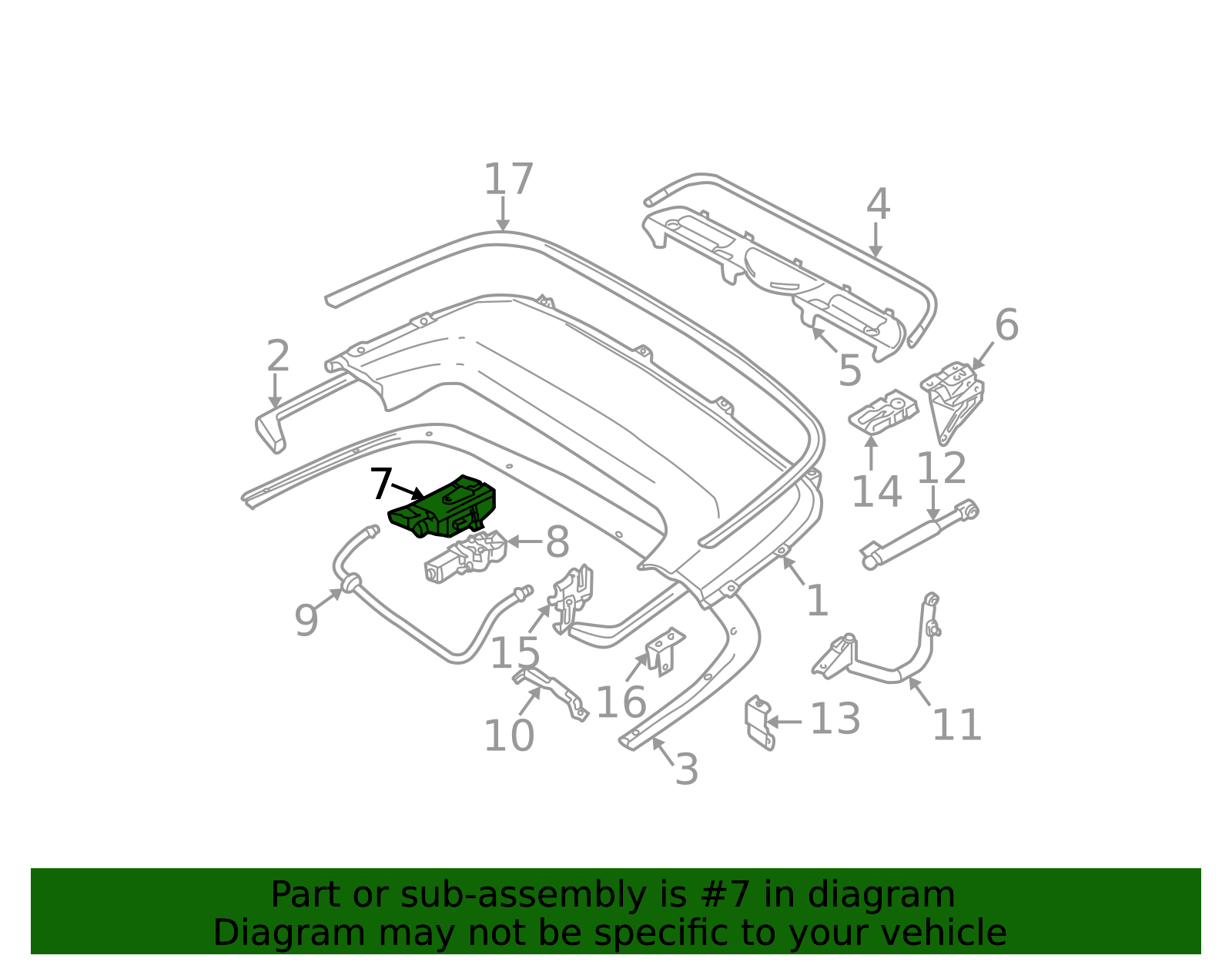 まページ 51258248308 - 2000-2006 BMW Drive, Locking Mechanism