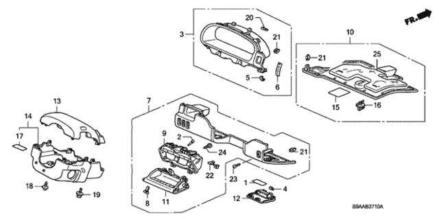 Instrument Panel Garnish (Driver Side) for 2006 Honda CR-V #0