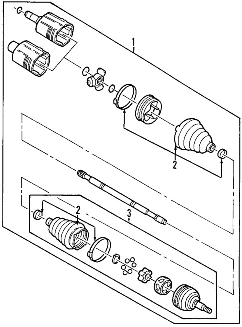 Axle Shafts & Joints for 2003 Buick Park Avenue #0