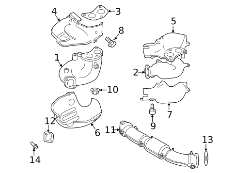 Exhaust Manifold for 2009 Subaru Legacy #0