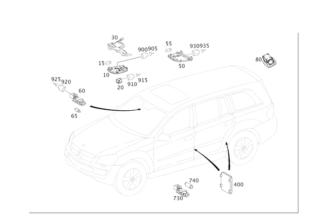 16482063857E94 - Electrical System: Interior Lamp for Mercedes-Benz Image image