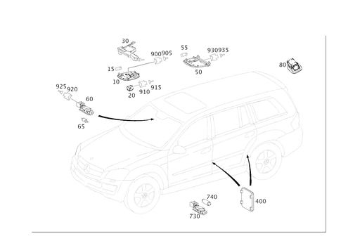 Interior Lamps for 2010 Mercedes-Benz GL550 #0