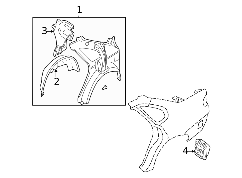 Inner Structure for 2002 Subaru Outback #1
