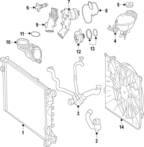 Cooling System for 2020 Mercedes-Benz E63 AMG S #0