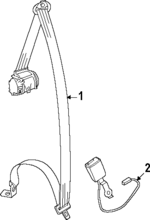 1T3857811BRAA - Electrical: Seat Belt Assembly for Volkswagen Image