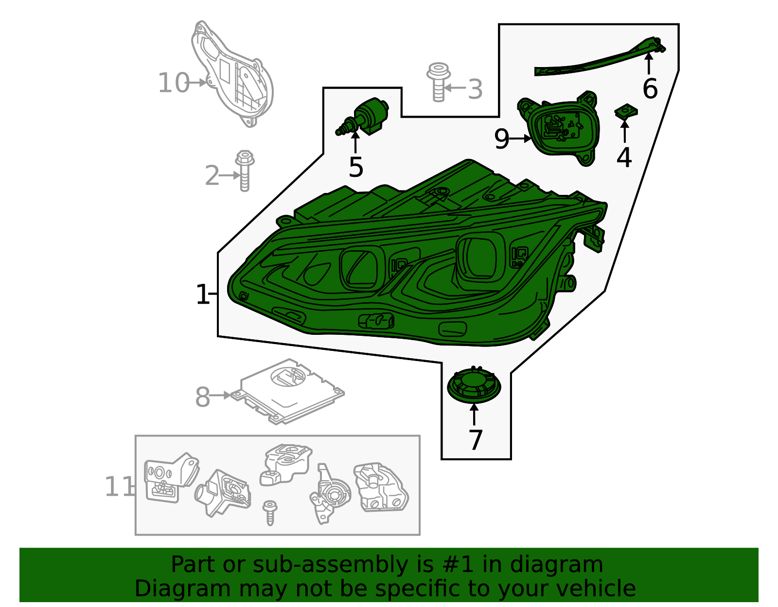 5H0-941-113-E - Headlight Assembly 2022-2024 Volkswagen Golf R ...