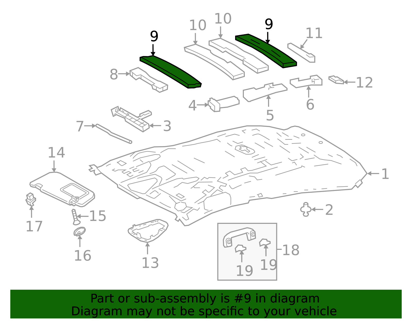 63342-F4010 - Roof Insulator 2018-2022 Toyota C-HR | Longo Toyota Parts