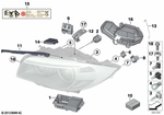 63117207574 - Lighting: Head Light Vertical Aim Control for BMW Image