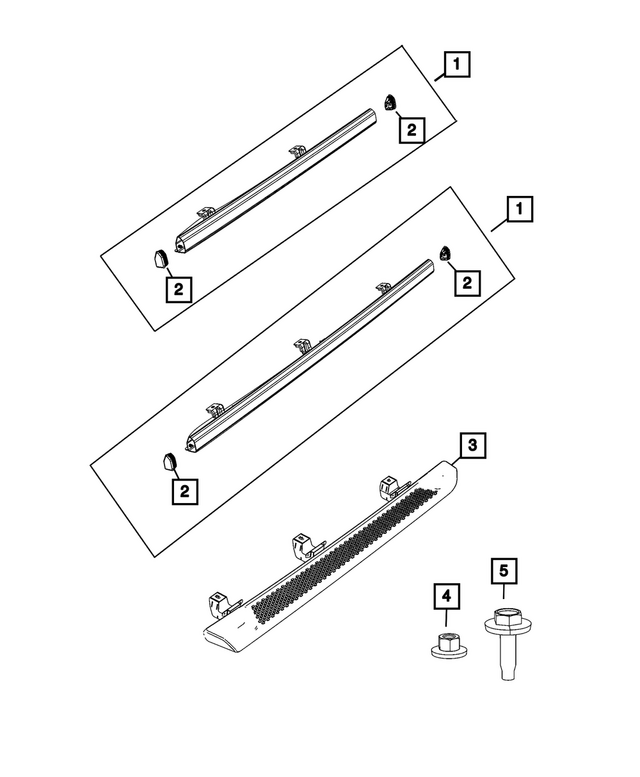 68292911AE - Exterior Ornamentation: Body Side Sill, Left for Mopar Image