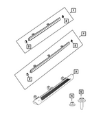 68292911AE - Exterior Ornamentation: Body Side Sill, Left for Mopar Image