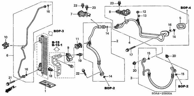 A/C Hoses - Pipes for 2003 Honda Accord #0