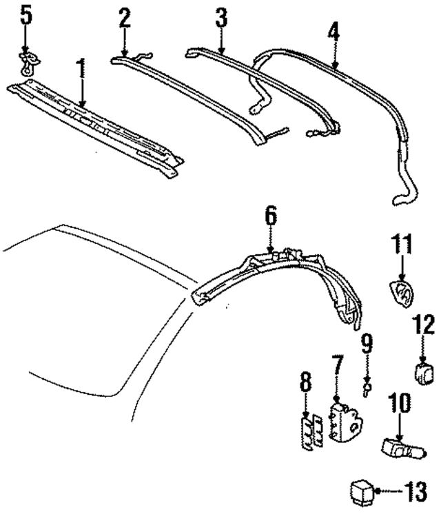 659040W010 - Body: Latch for Toyota Image