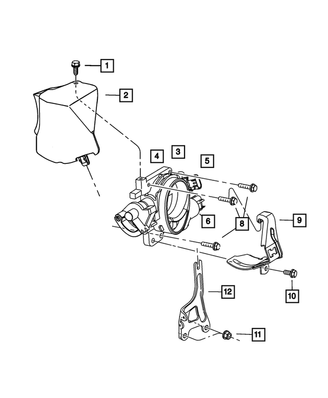 5103103AA - : Throttle Body for Mopar Image
