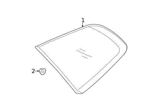 Glass & Hardware for 2017 Hyundai Santa Fe #0