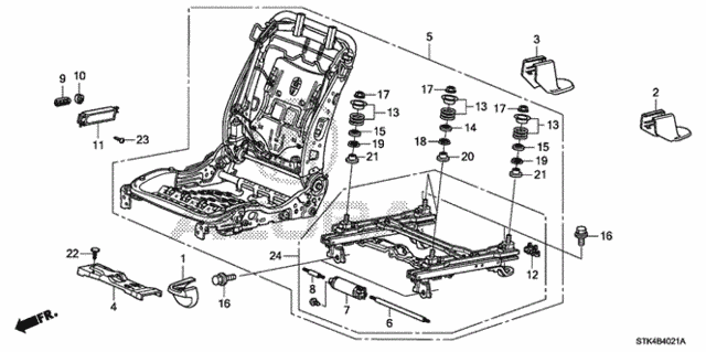 Front Seat Components (R.) (2) for 2009 Acura RDX #0