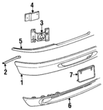 F57Z17N775AB - Body: Frame End Cap for Ford Image