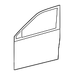 1K5831301AA - Body: Door Frame Assembly for Volkswagen Image