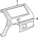 6160132921 - Body: Quarter Panel for Toyota Image image