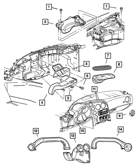 Air Ducts and Outlets for 2005 Dodge Viper #0