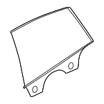 51357955235 - Body: Door Glass for BMW: 430i Gran Coupe, 430i xDrive Gran Coupe, i4, M440i Gran Coupe, M440i xDrive Gran Coupe Image