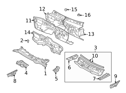 Cowl for 2003 Lexus SC430 #0