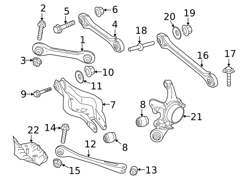 Rear Suspension for 2020 BMW 430i #1
