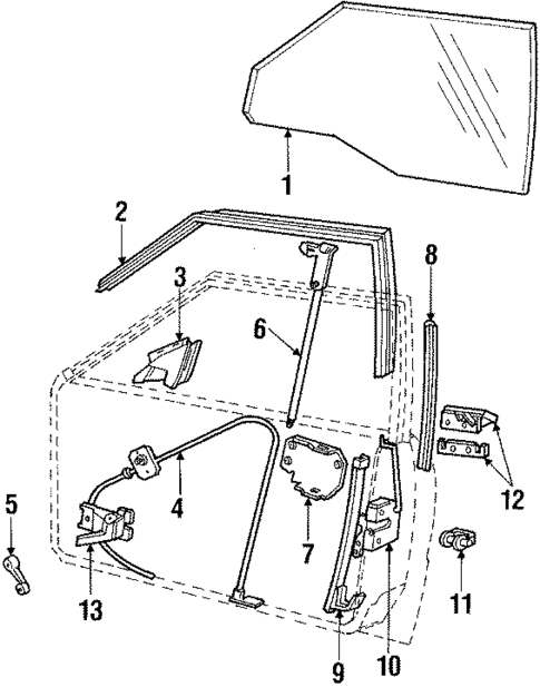 Front Door for 1985 Ford EXP #0