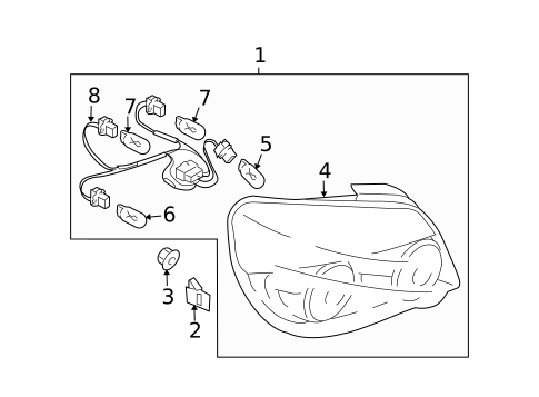 Bulbs - Chassis for 2007 Subaru Impreza #6