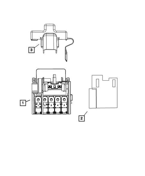 Power Distribution Center, Fuse Block, Junction Block, Relays and Fuses for 2011 Dodge Durango #2