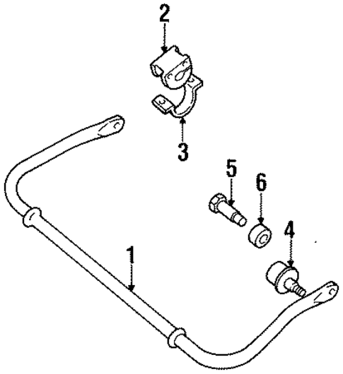Stabilizer Bar & Components for 1993 Land Rover Range Rover #0