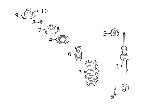 Shocks & Struts for 1997 Mazda Millenia #0