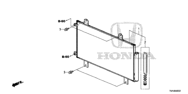 A/C Condenser for 2016 Honda Fit #0