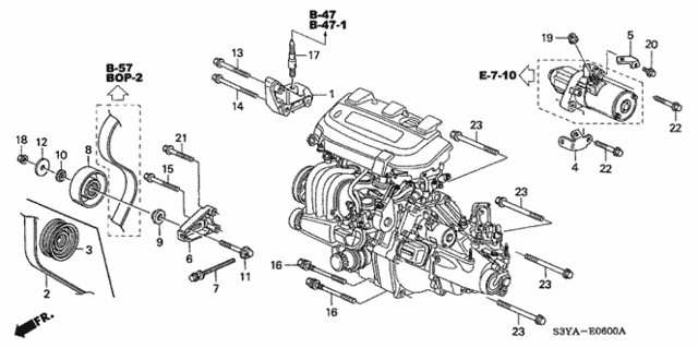 Engine Mounting Bracket for 2005 Honda Insight #0