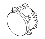 LR057400 - Electrical: Fog Lamp for Land Rover: LR2, LR4, Range Rover, Range Rover Sport Image