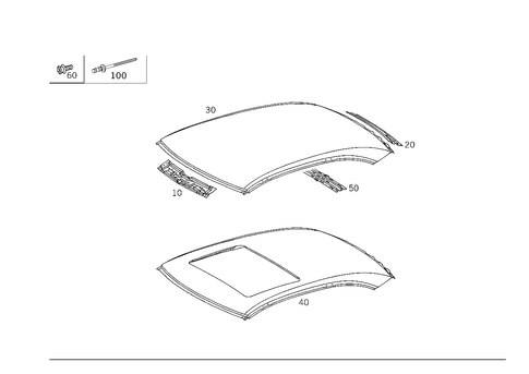 Roof for 2004 Mercedes-Benz S55 AMG #0