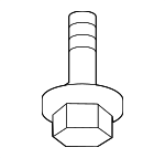 11570082 - Fuel System: Fuel Tank Shield Screw for GM Image