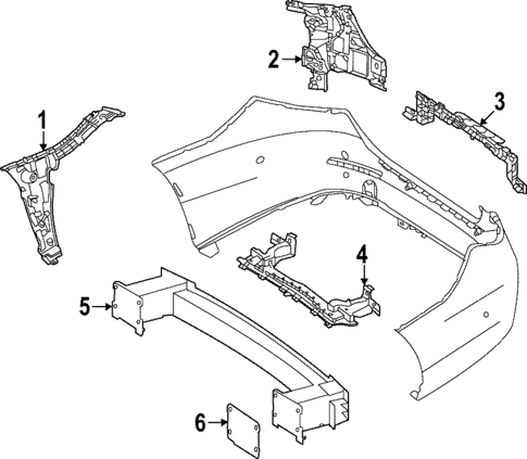 Bumper & Components - Rear for 2025 Mercedes-Benz C43 AMG #2