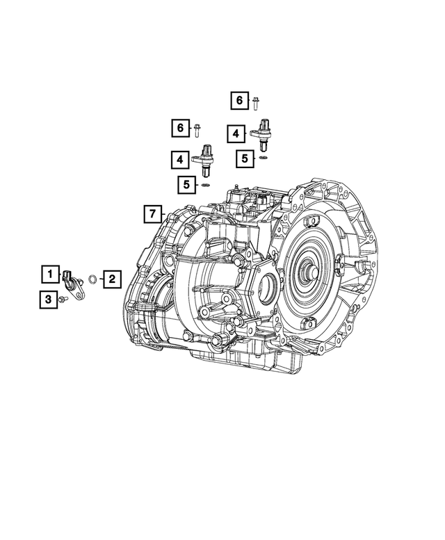 6101331 - Electrical: Hex Head Bolt And Coned Washer for Mopar Image image