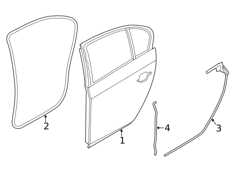 Door & Components for 2015 BMW 535i GT xDrive #1