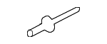 WHT005217 - Body: Lower Grille Rivet for Audi Image