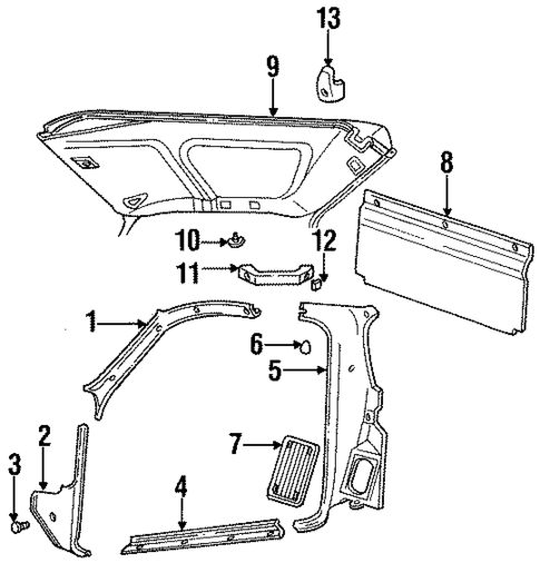 Interior Trim for 1996 Mazda B4000 #1