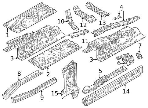 Floor & Rails for 2025 Mazda CX-90 #0