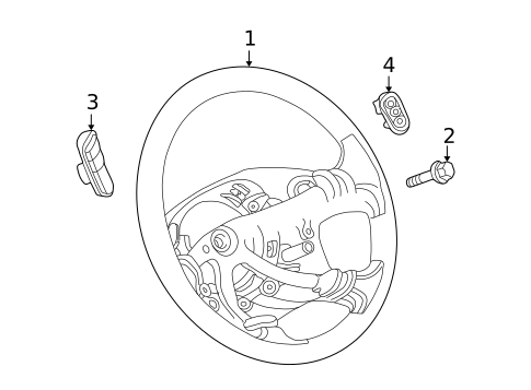 Steering Wheel & Trim for 2005 Dodge Ram 1500 #0